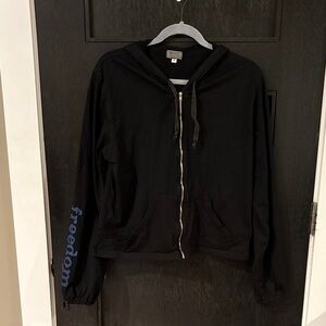 Satori sport cotton cropped zip up hoodie